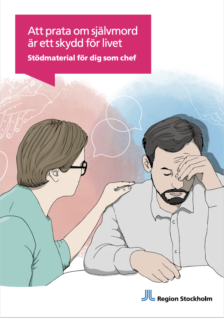 Framsida "Att prata om självmord är ett skydd för livet" reviderad version april 2025. 